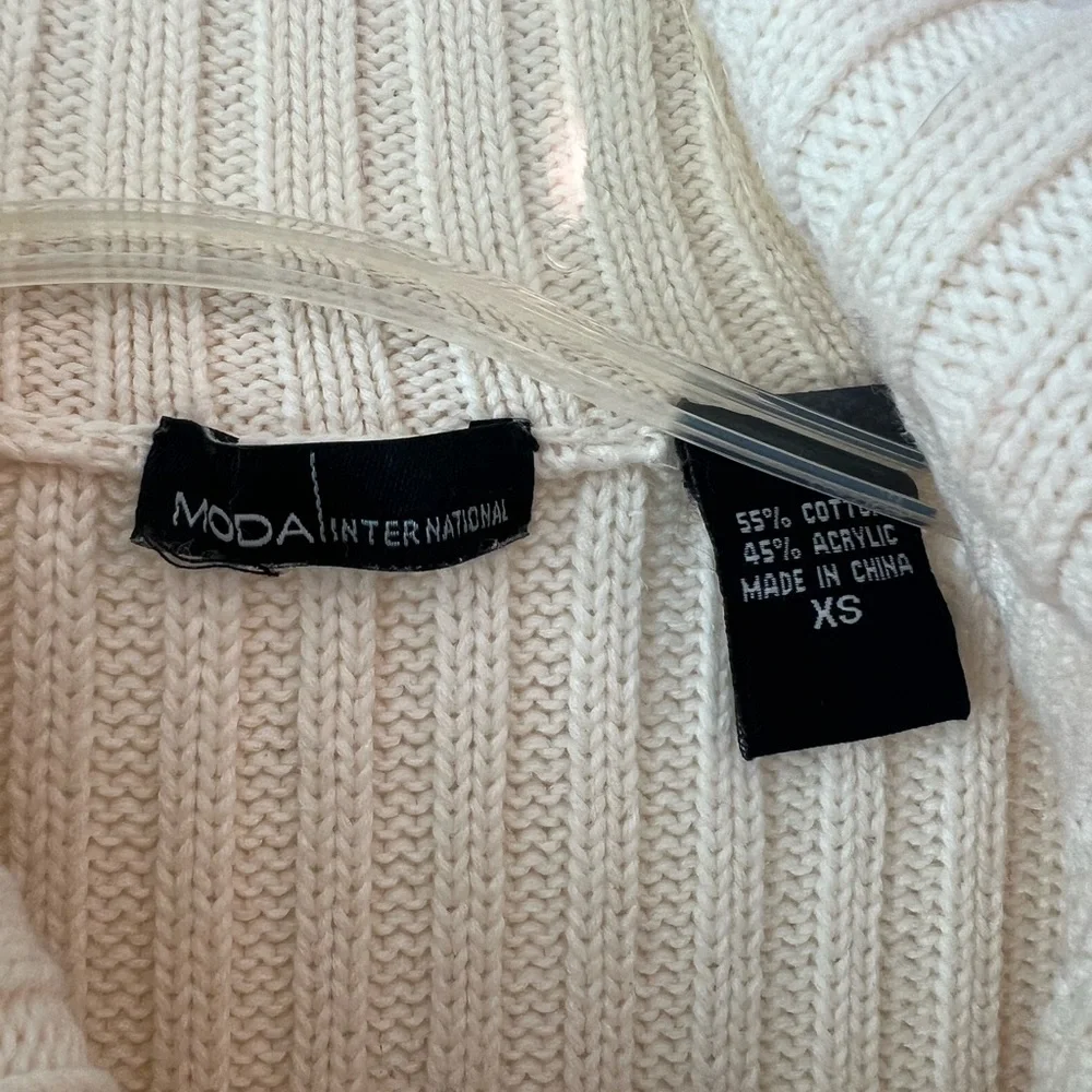 Moda International by Victoria’s Secret - Cream Ribbed Cardigan - Picture 3 of 3